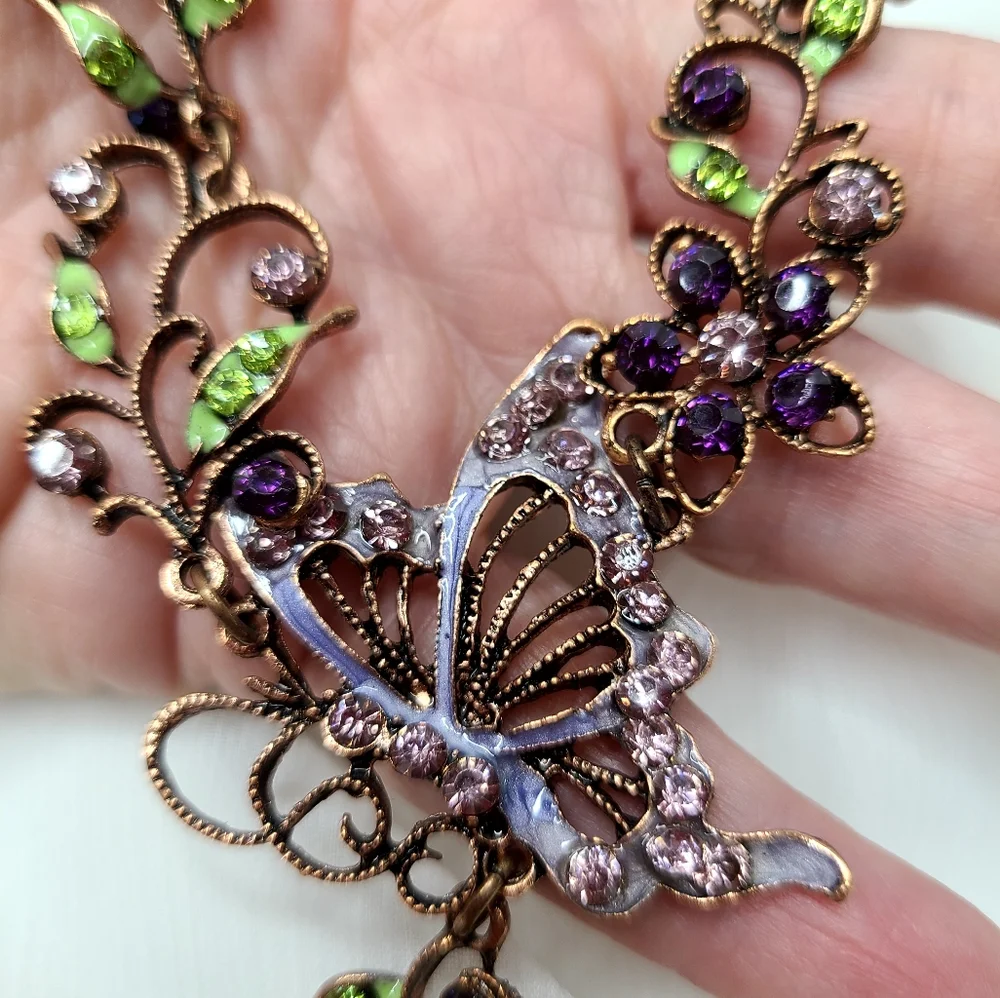 Whimsical Butterfly Necklace and Earring set